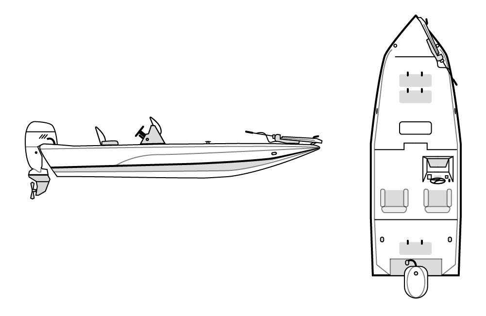 BASS BOAT - Angled Transom 