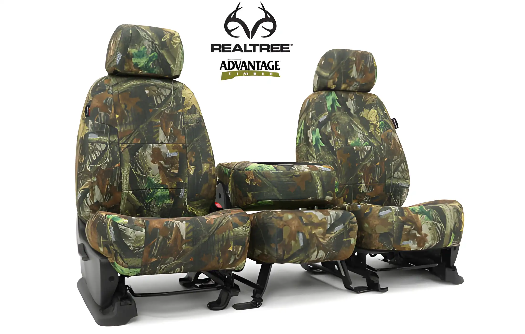 realtree custom seat covers folded