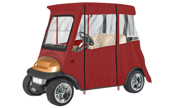 SUNBRELLA 2 PASSENGER Semi-Custom Golf Cart Enclosure 