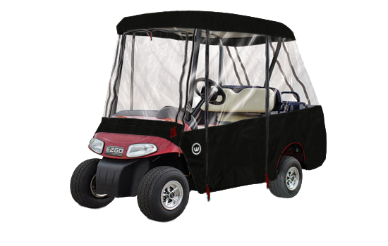 SUNBRELLA 2 Passenger Roof / 4 Passenger Seating Golf Cart Enclosure 